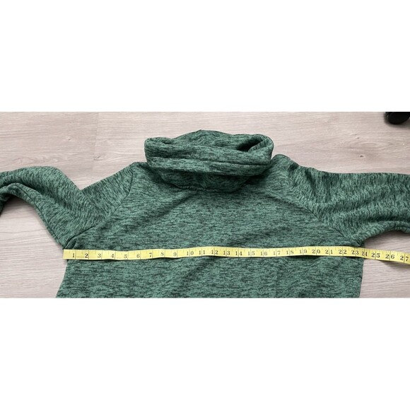 Lands End Sweater Tunic turtleneck Pullover Women 1X Green marled 16W-18W - Picture 4 of 7